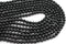 Black Onyx Gemstone Beads, 6mm, Faceted